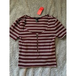 ✨FINAL PRICE✨ striped forever 21 top